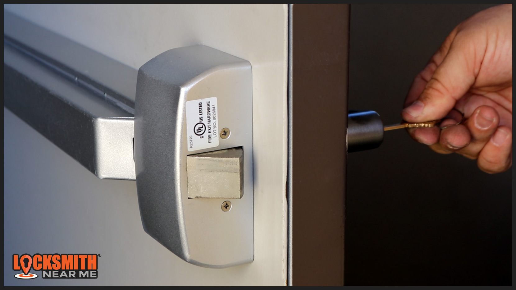 push bar door handle